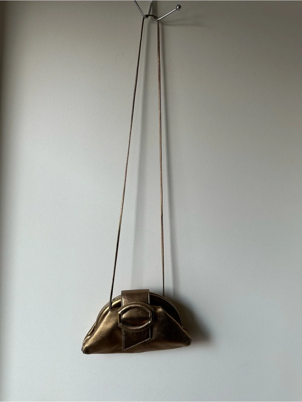Banana Republic Mini Stella Cloud Clutch - Metallic Bronze Leather